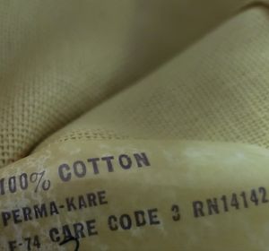 PERMA-KARE Fabric 100% Cotton Approx 60" x 53" VTG